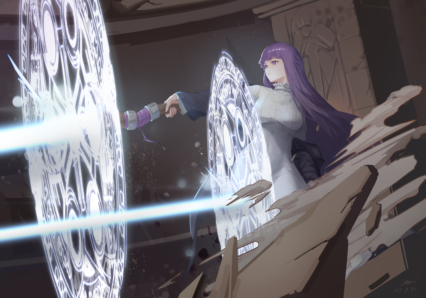 Frieren: Beyond Journey's End Anime Mousepad 1358000