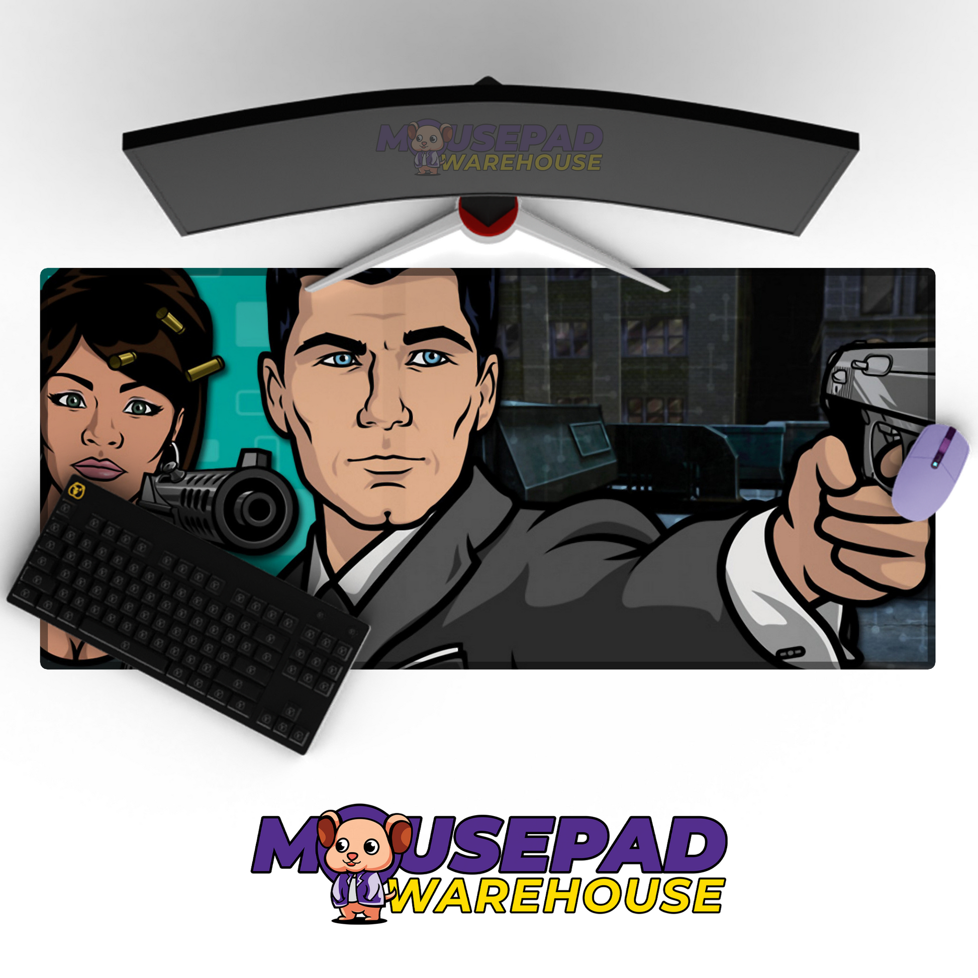 Archer TV Show Mousepad 866528 MousepadWarehouse.com