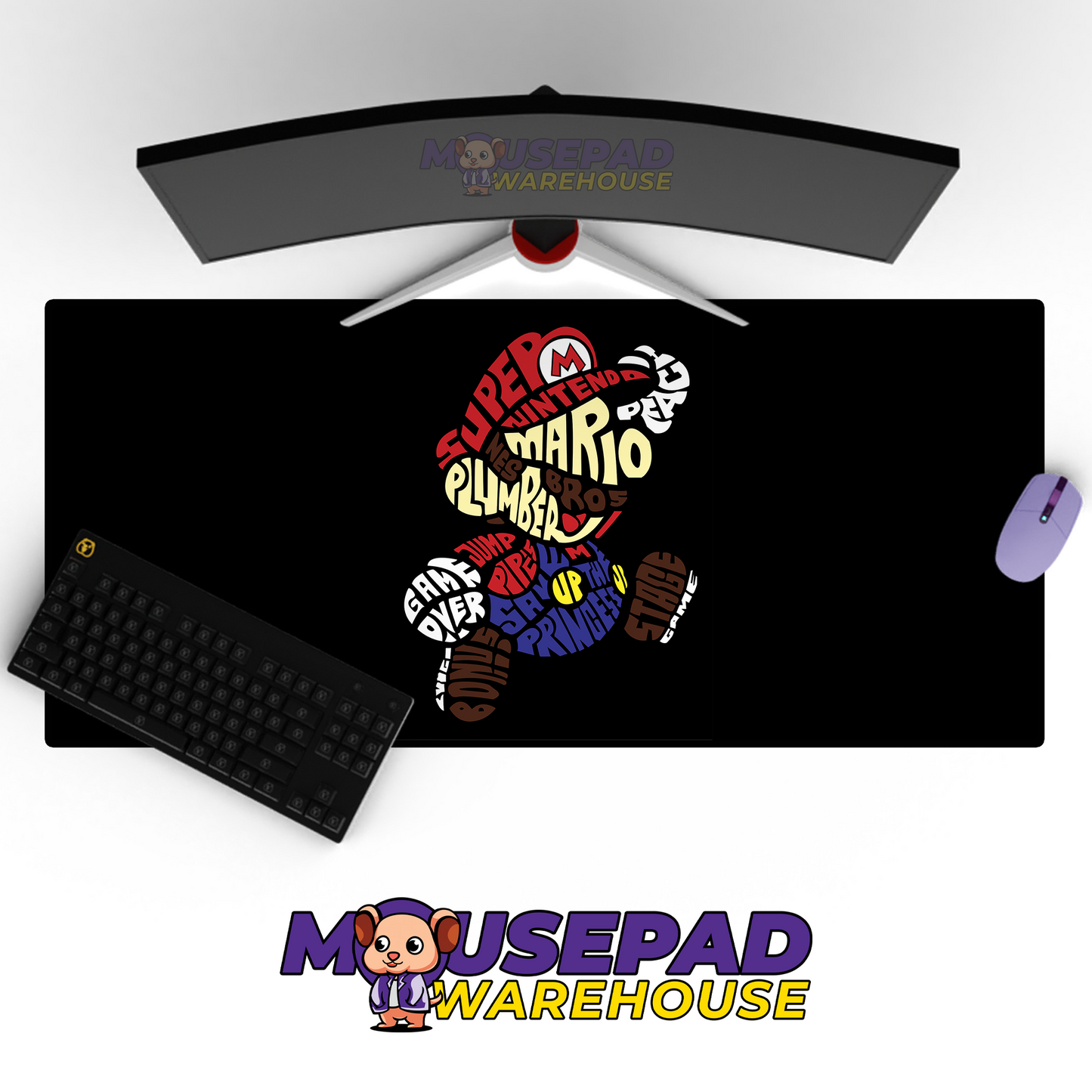 Super Mario Game Mousepad SM1051 MousepadWarehouse.com