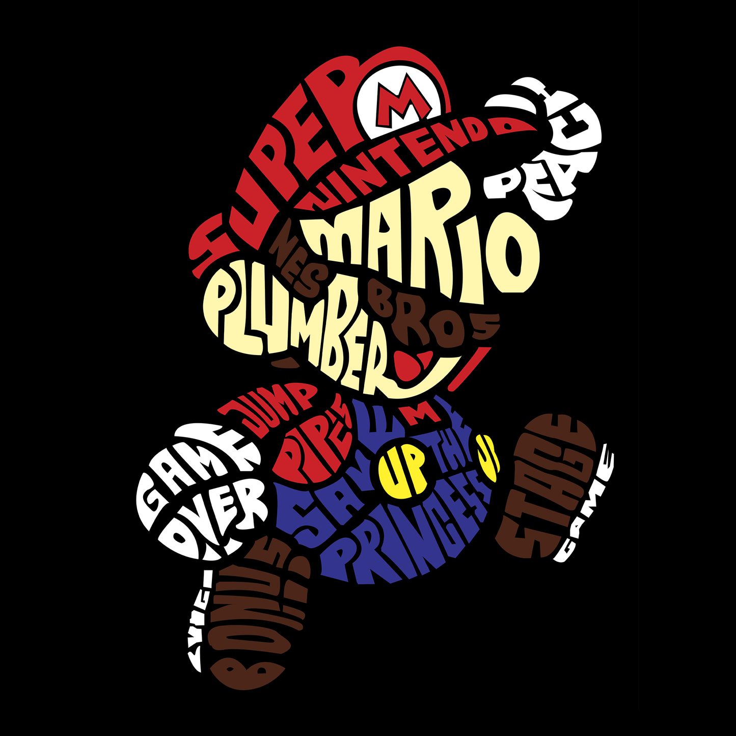 Super Mario Game Mousepad SM1051 MousepadWarehouse.com