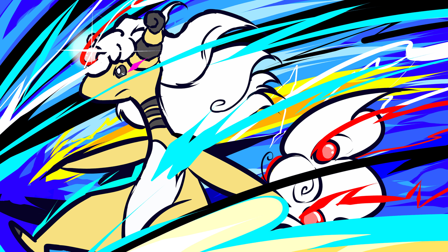 Ampharos Pokemon TV Show Mousepad 508993 - Mousepad Warehouse