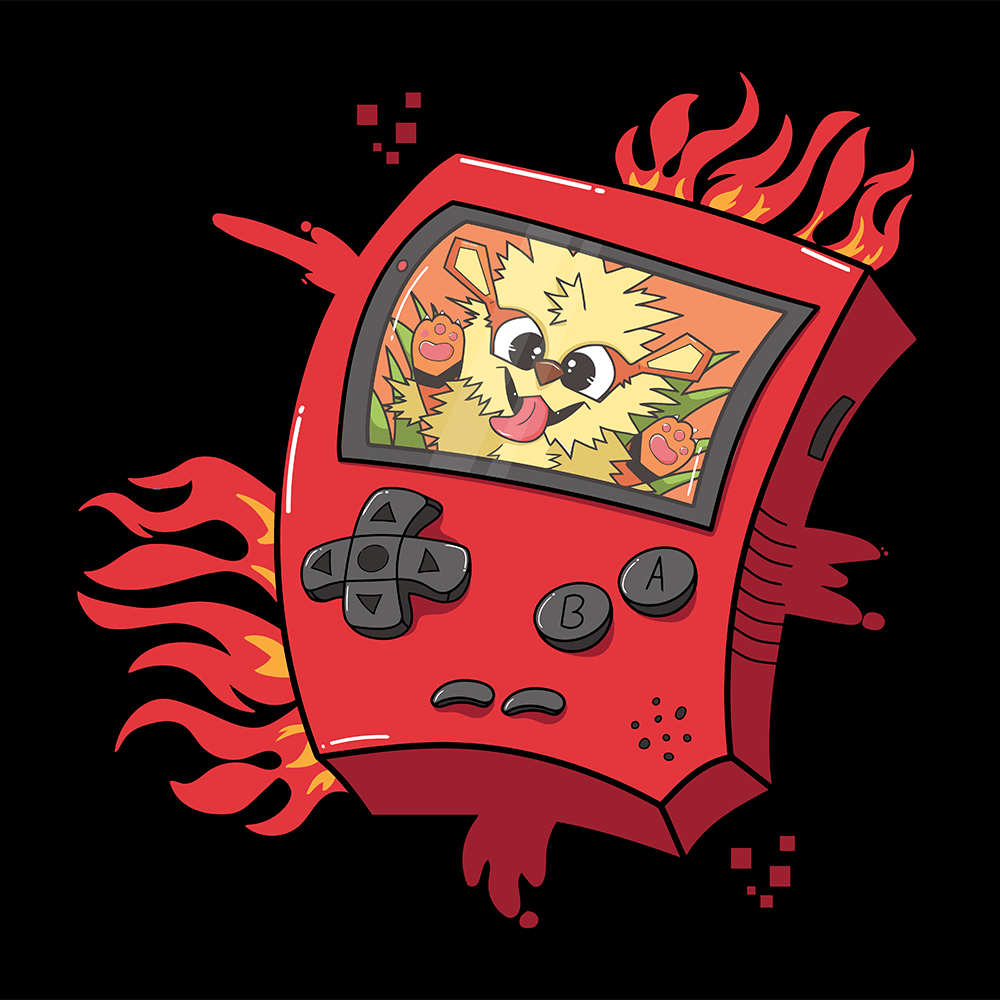 Arcanine Gameboy Pokemon Mousepad 420P29 - Mousepad Warehouse