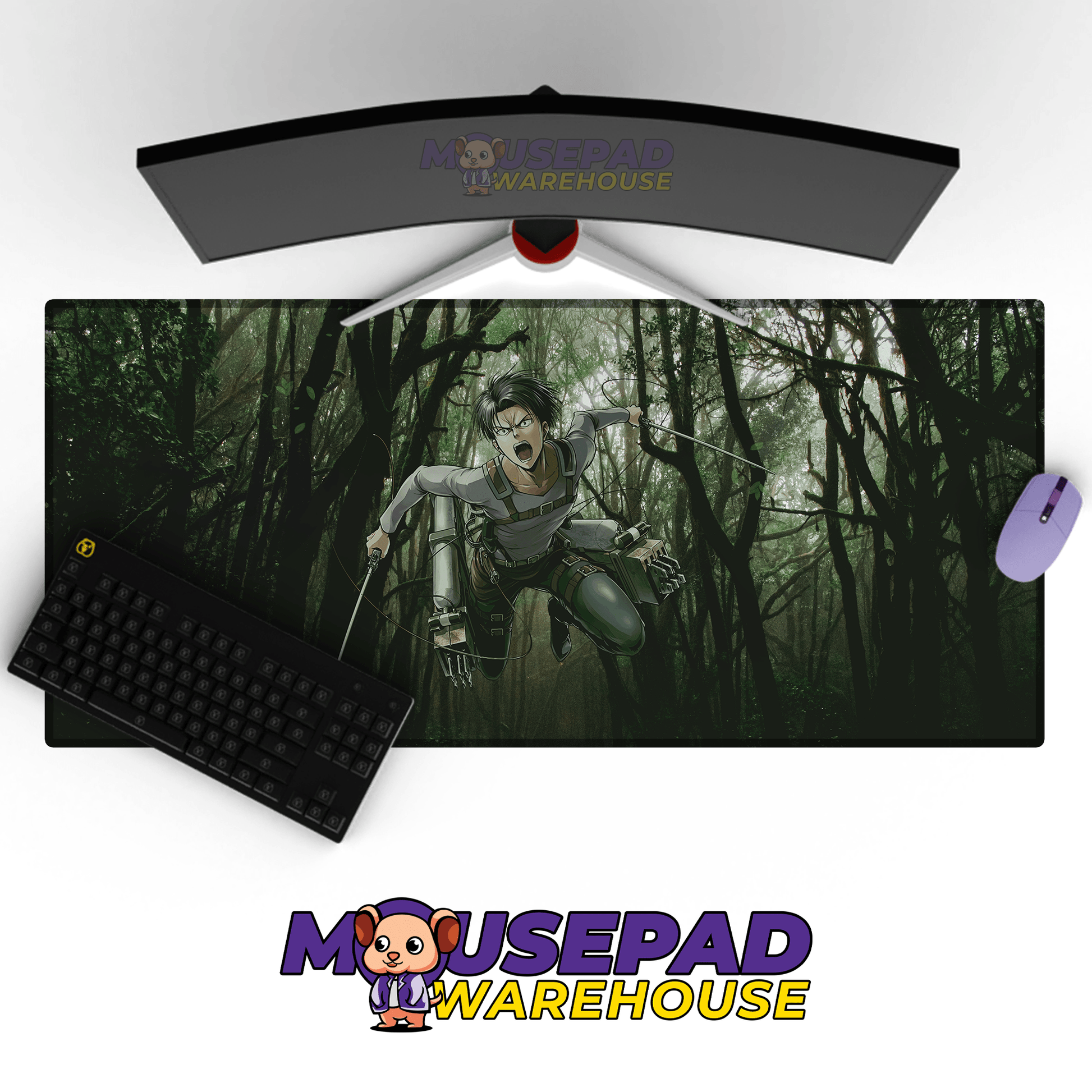 Attack on Titan Anime Mousepad 1289979 - Mousepad Warehouse