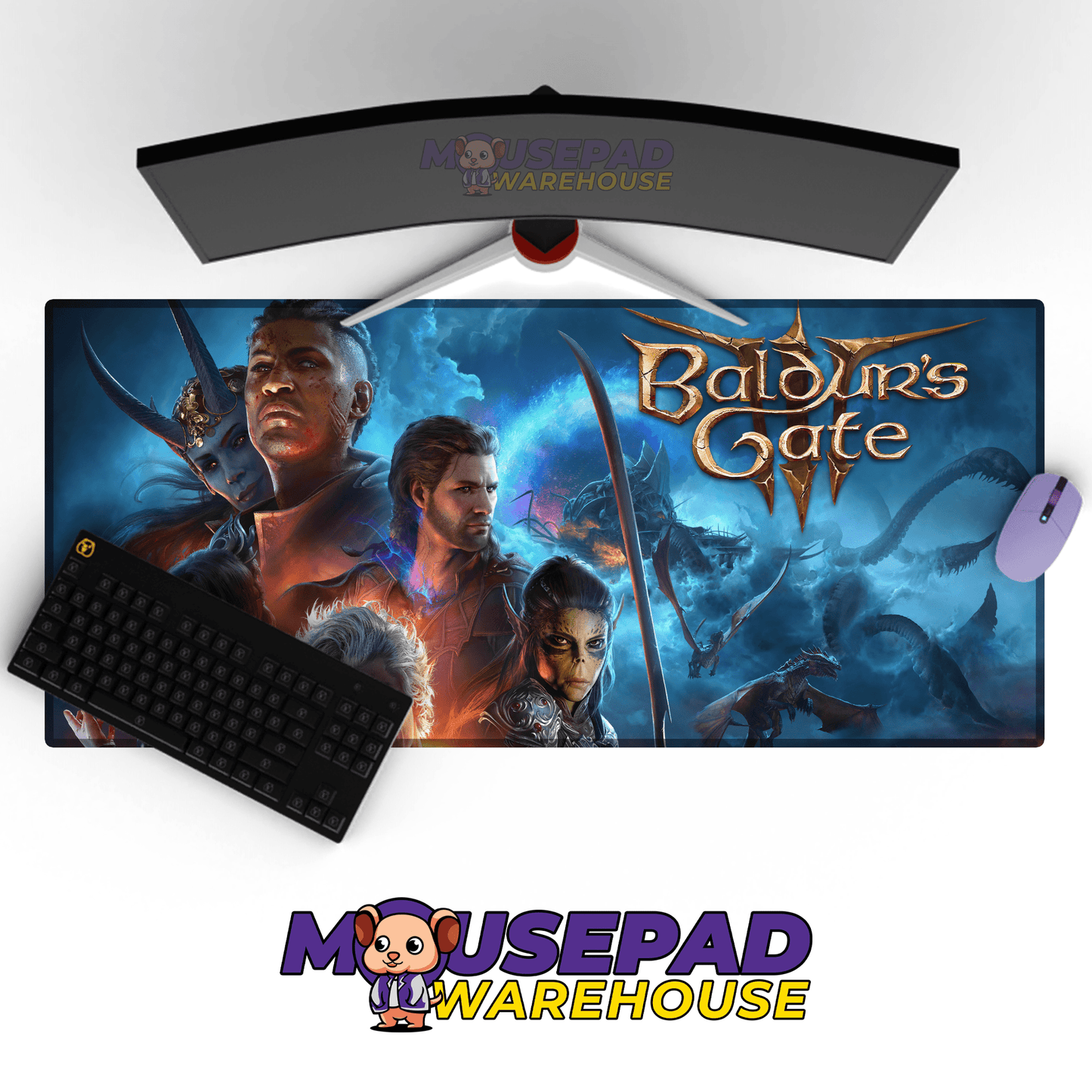 Baldur's Gate 3 Mousepad 8402 - Mousepad Warehouse