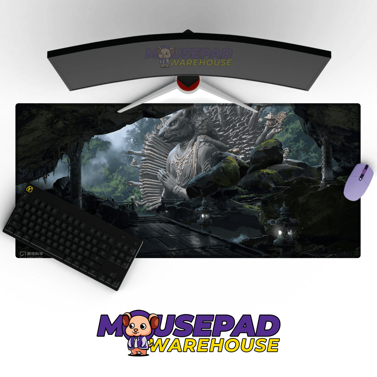 Black Myth Wukong Mousepad 199014 - Mousepad Warehouse