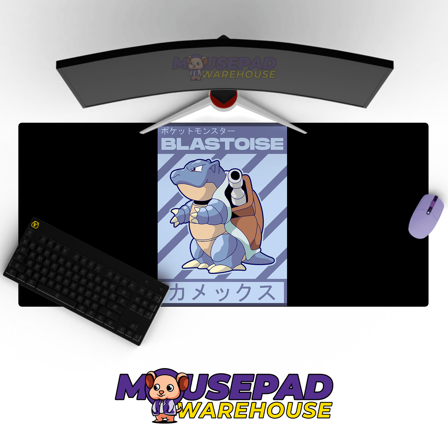 Blastoise Pokemon Mousepad 4201 - 3 - Mousepad Warehouse