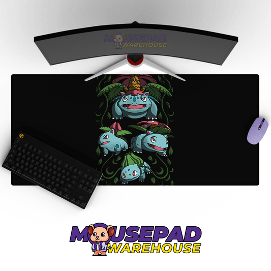 Bulbasaur Ivysaur Venusaur Pokemon Mousepad 420P12 - Mousepad Warehouse