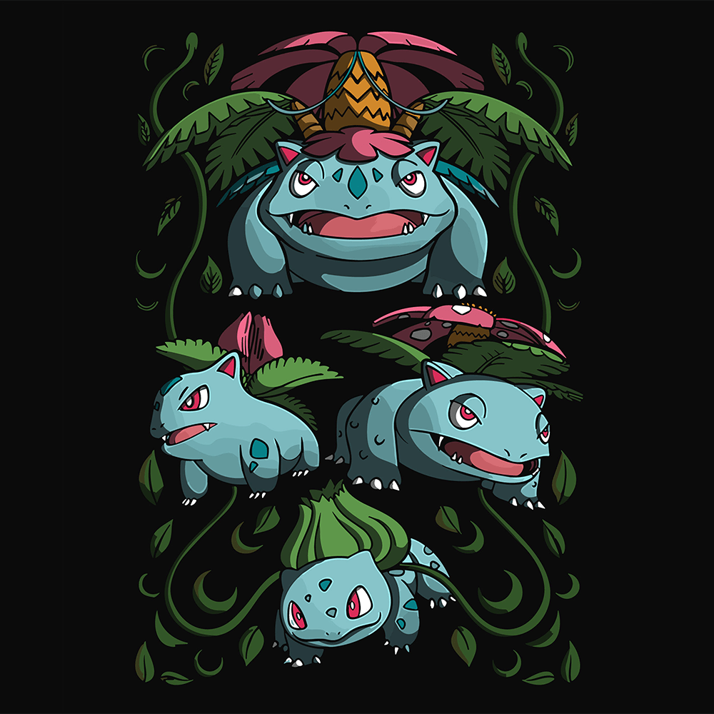 Bulbasaur Ivysaur Venusaur Pokemon Mousepad 420P12 - Mousepad Warehouse