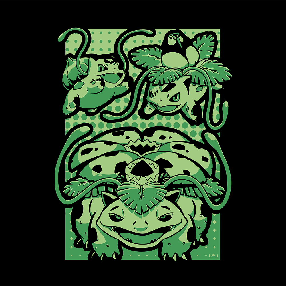 Bulbasaur Ivysaur Venusaur Pokemon Mousepad 420P49 - Mousepad Warehouse