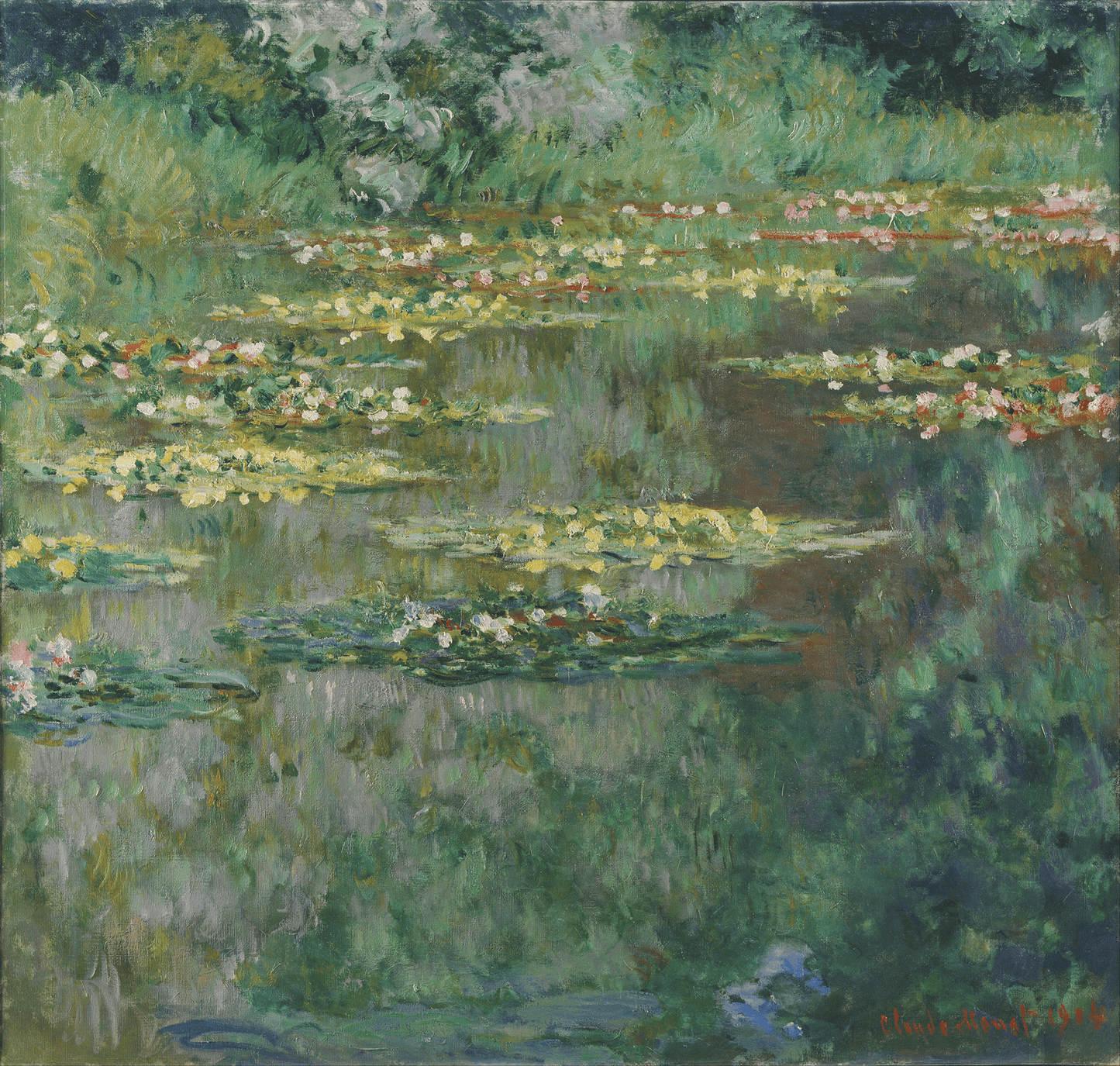 Claude Monet - Lily Pond 1904 Art Mousepad 02 - Mousepad Warehouse