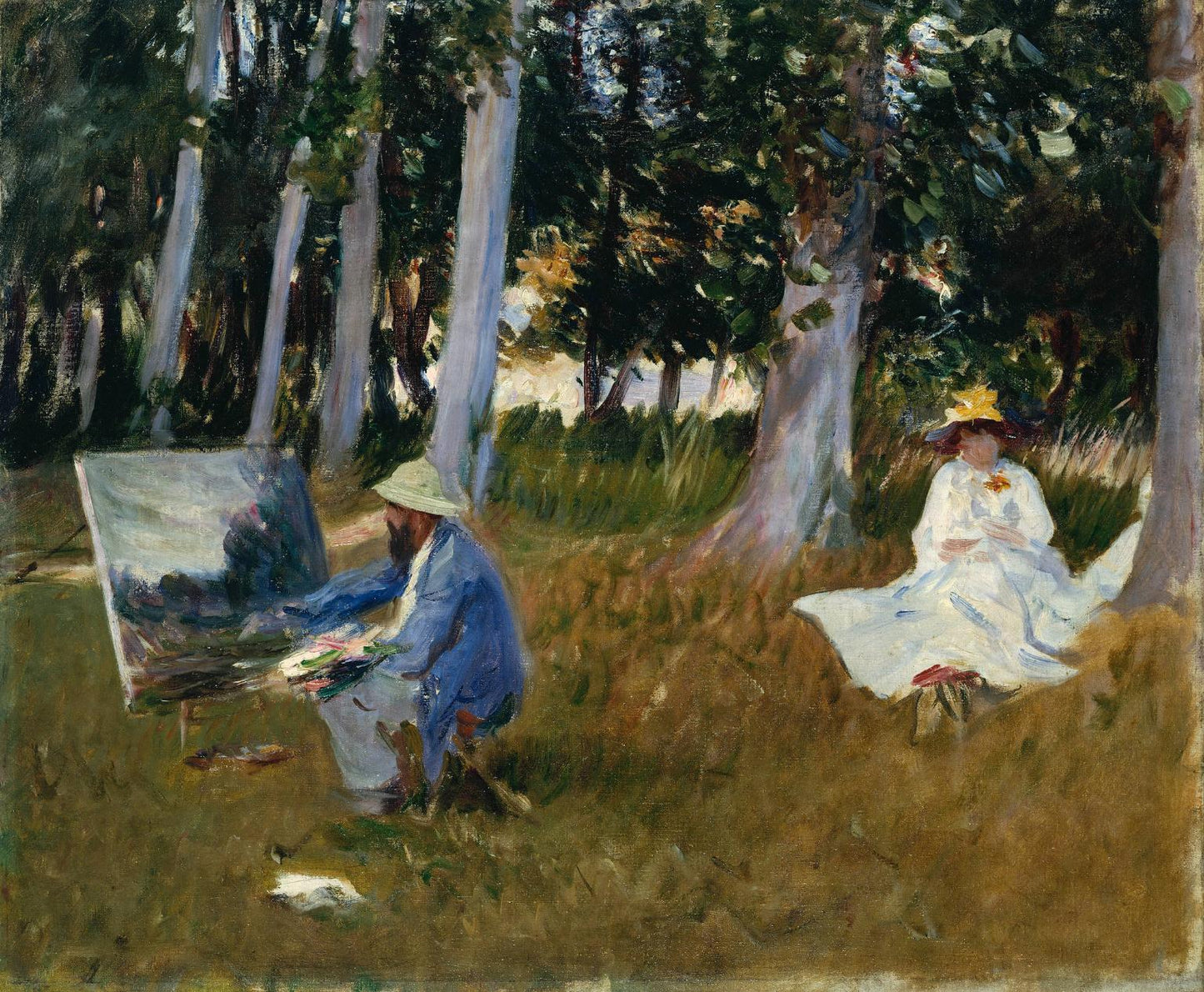 Claude Monet - Painting By The Edge Of A Wood Art Mousepad - Mousepad Warehouse