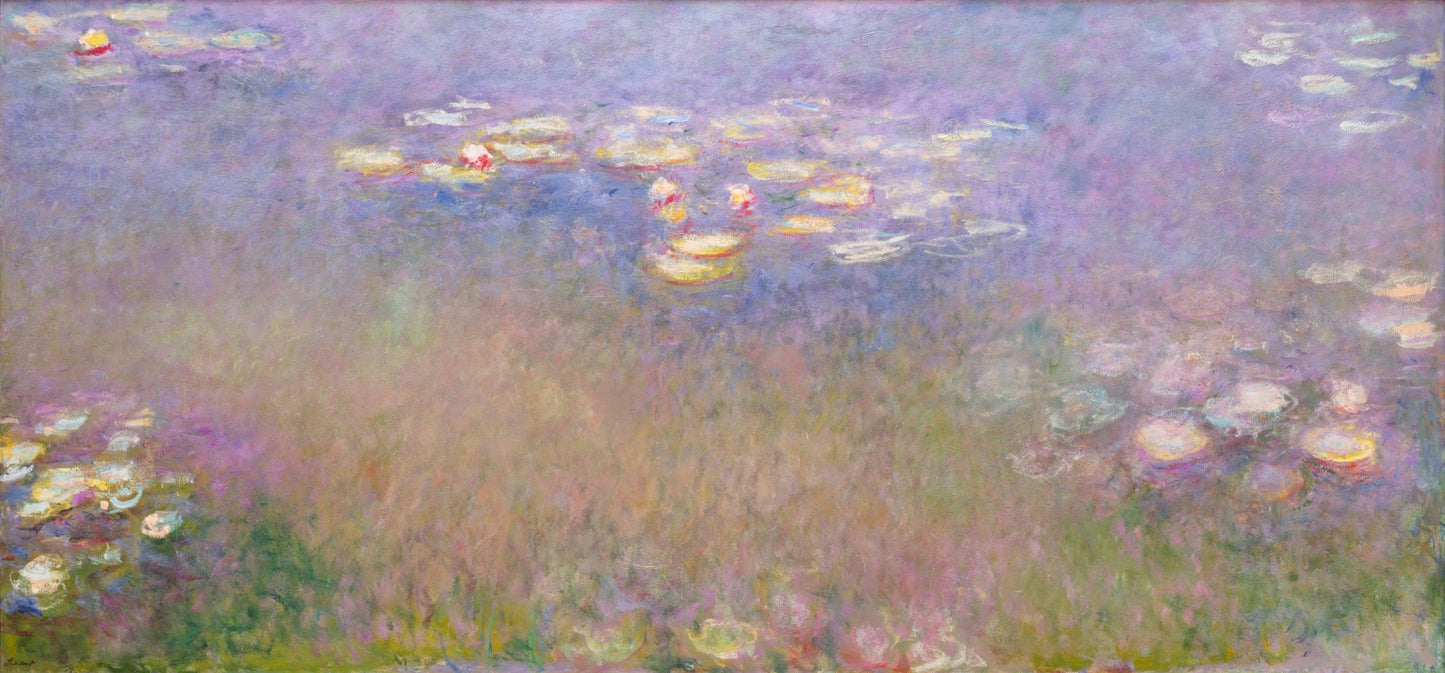 Claude Monet - Water Lilies, Agapanthus (center panel) 1920–1926 Art Mousepad - Mousepad Warehouse