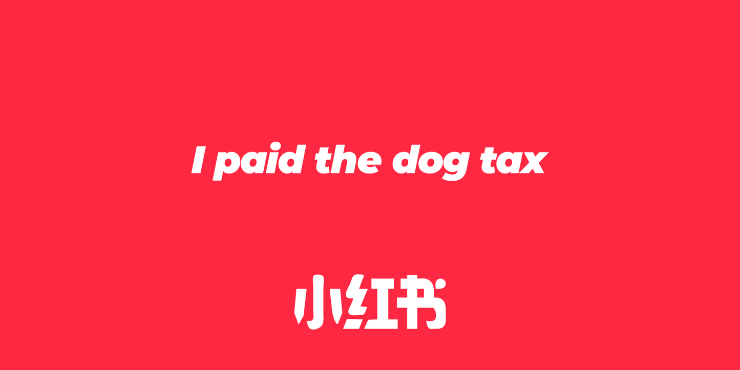Dog Tax - Red Note App 小红书 Mousepad - Mousepad Warehouse