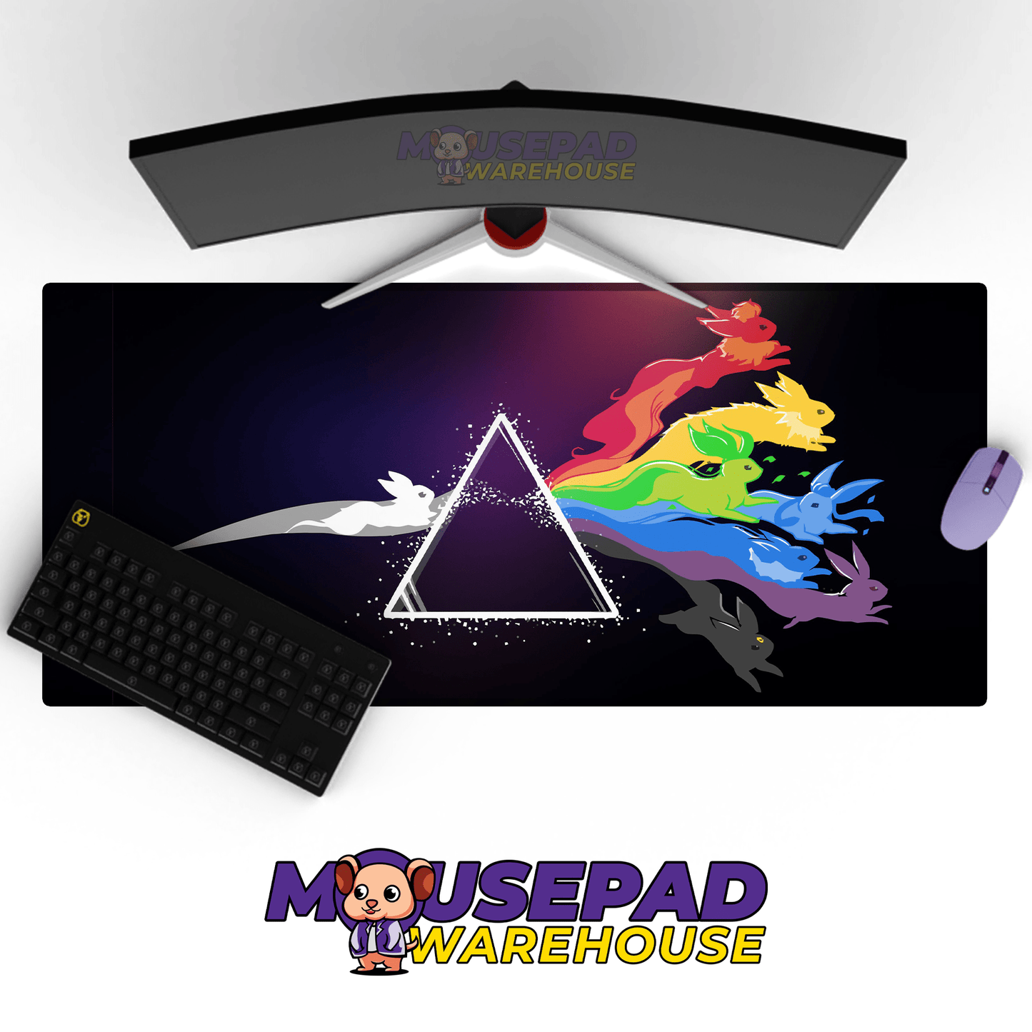 Eeveelutions Pokemon TV Show Mousepad 462552 - Mousepad Warehouse
