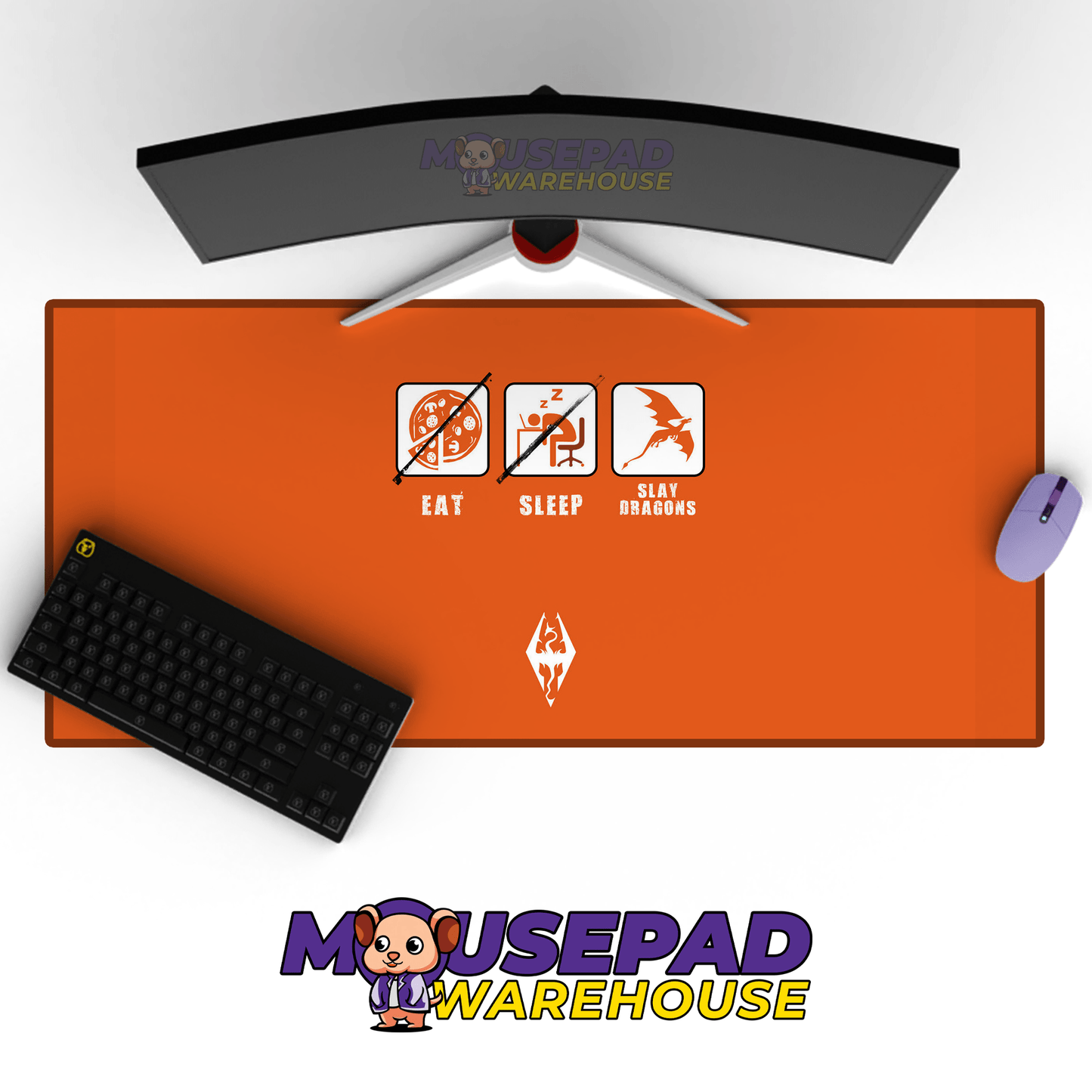Elder Scrolls V Skyrim Mousepad 385542 - Mousepad Warehouse
