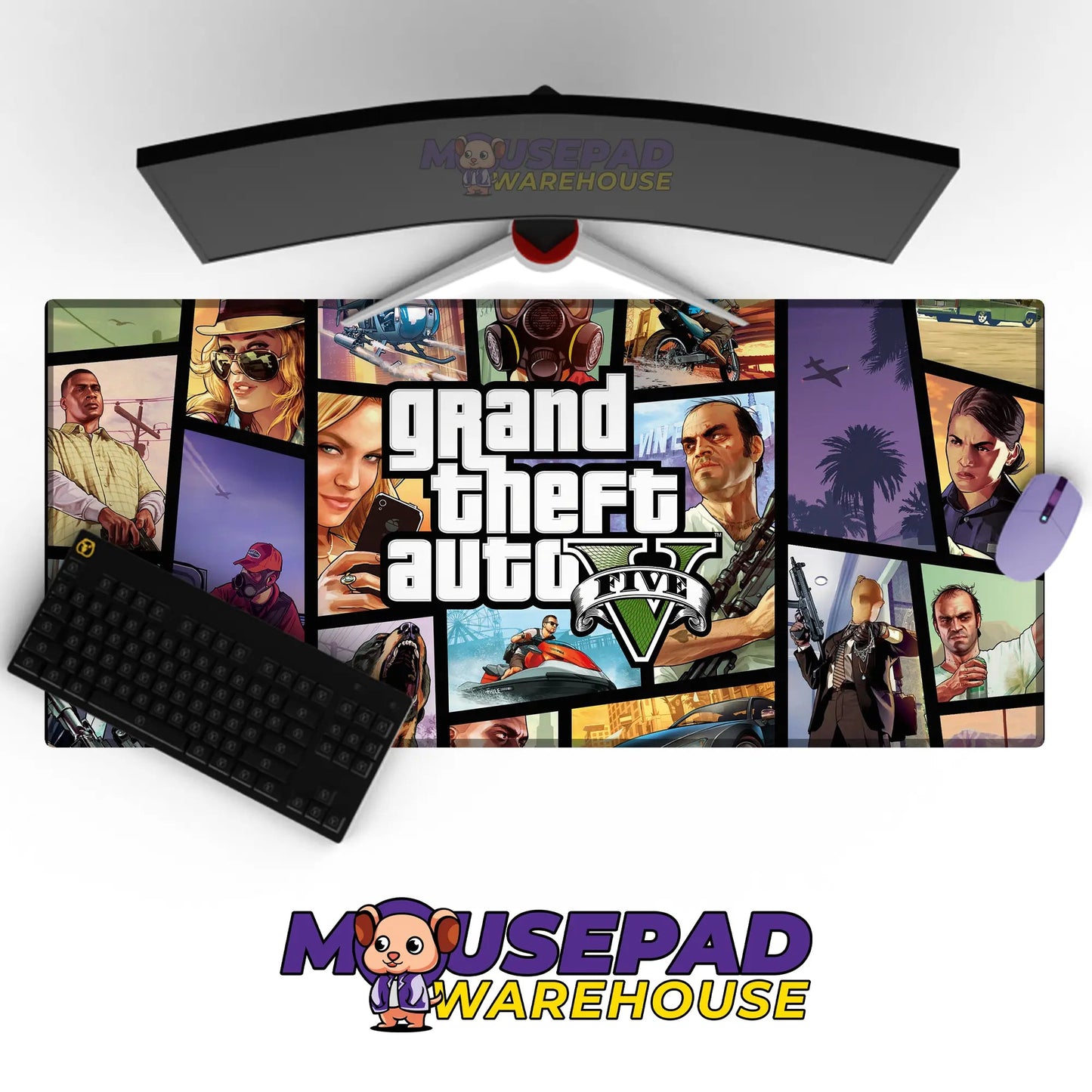 Grand Theft Auto V Game Mousepad 439636 - Mousepad Warehouse