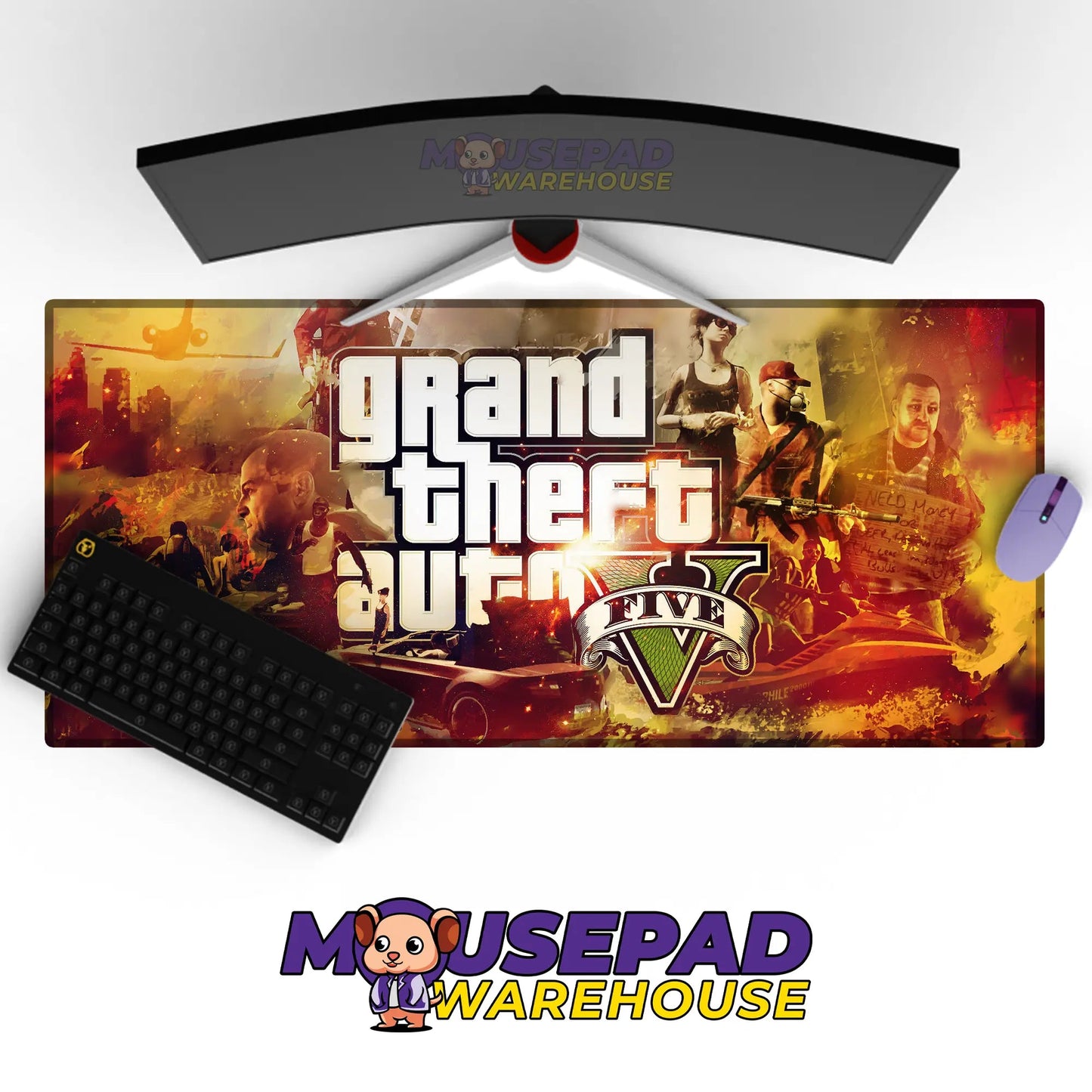 Grand Theft Auto V Game Mousepad 439638 - Mousepad Warehouse