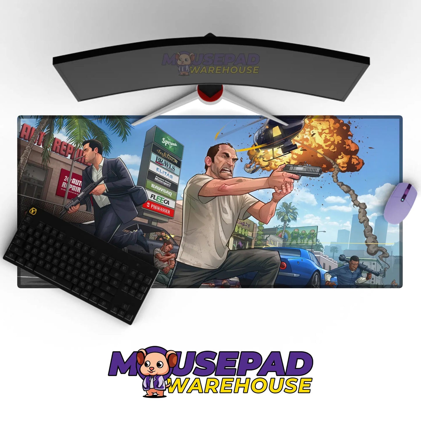 Grand Theft Auto V Game Mousepad 446372 - Mousepad Warehouse
