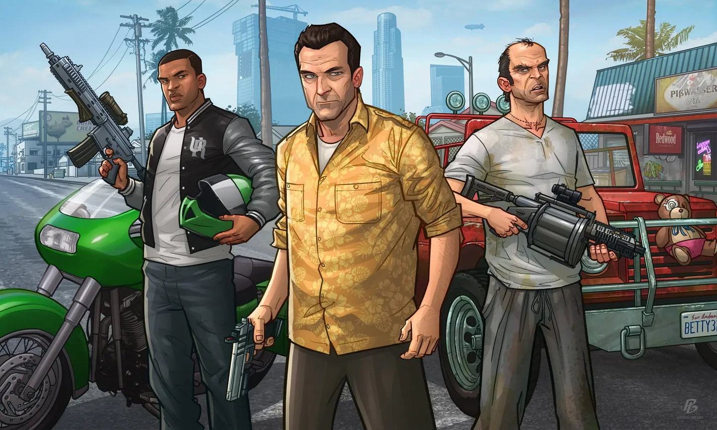 Grand Theft Auto V Game Mousepad 713218 - Mousepad Warehouse
