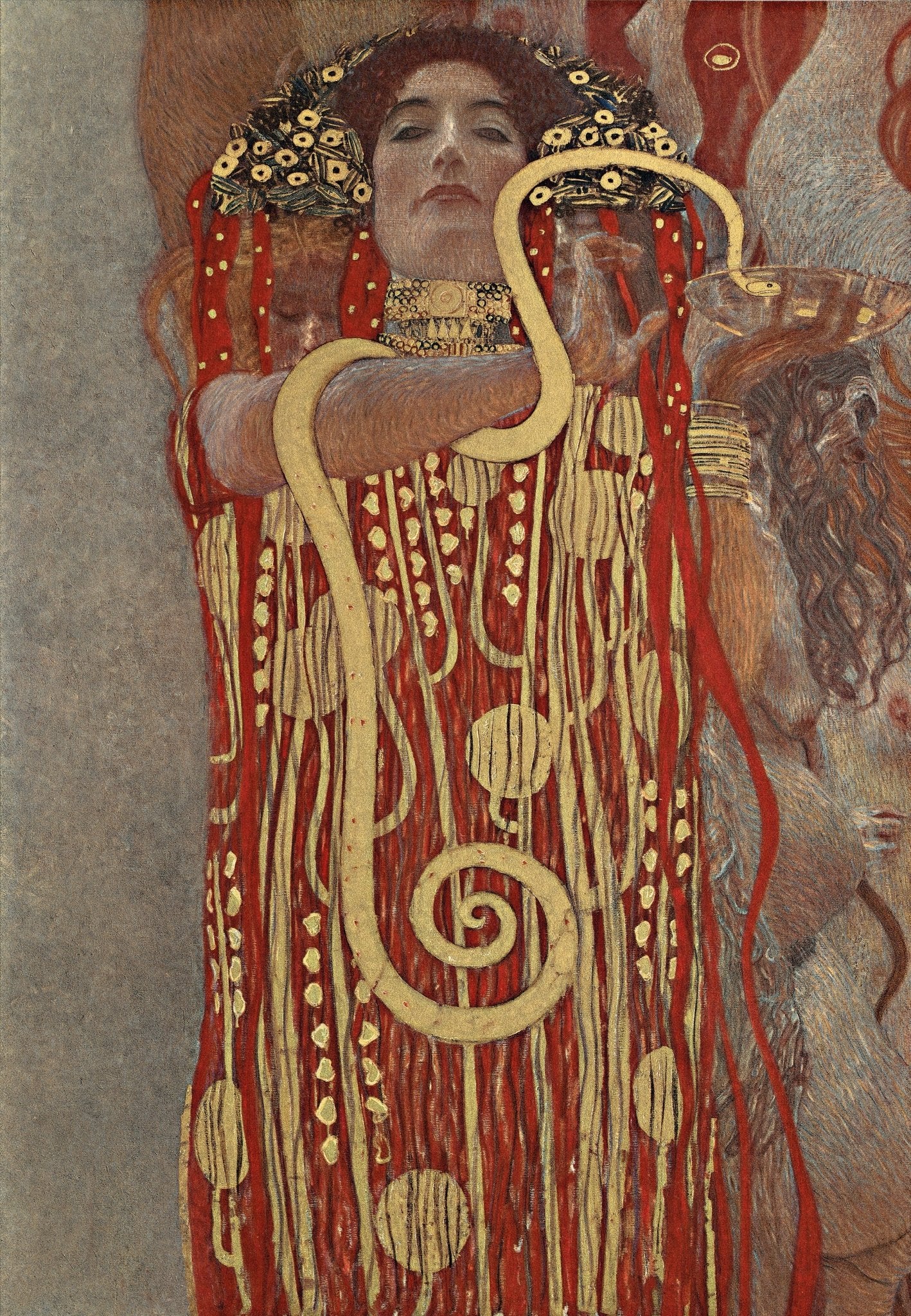 Gustav Klimt - Medicine Painting Mousepad 2 - Mousepad Warehouse