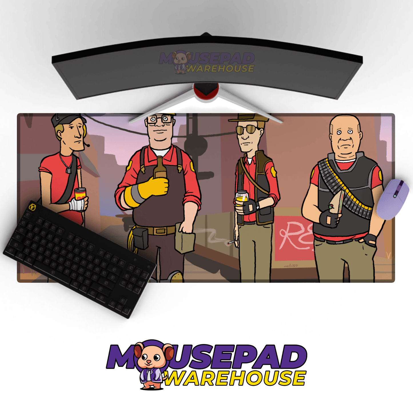 King of the Hill Mousepad 139706 - Mousepad Warehouse