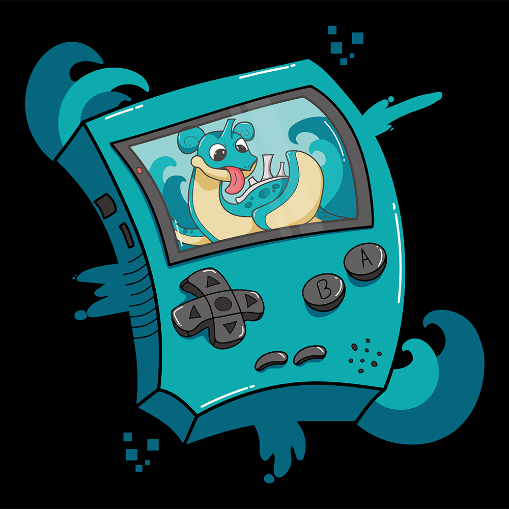 Lapras Gameboy Pokemon Mousepad 420P30 - Mousepad Warehouse