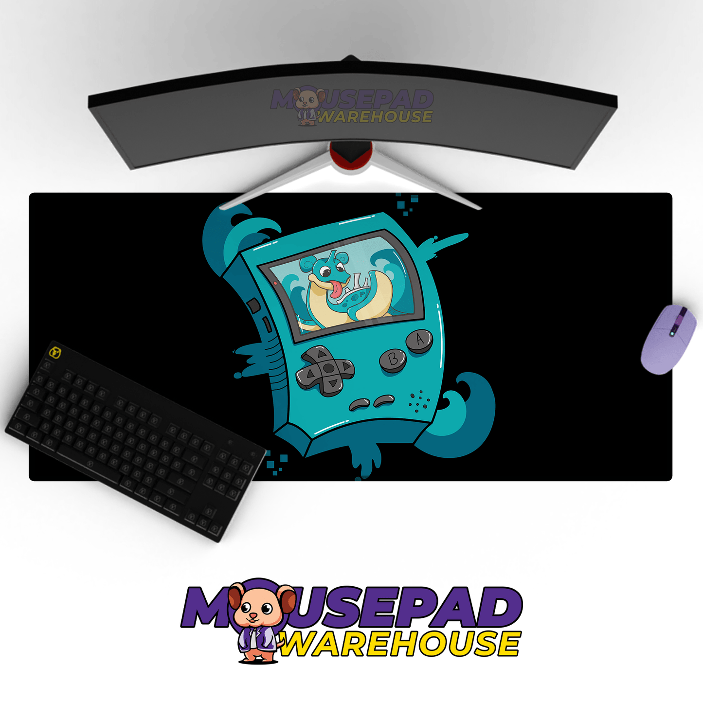 Lapras Gameboy Pokemon Mousepad 420P30 - Mousepad Warehouse