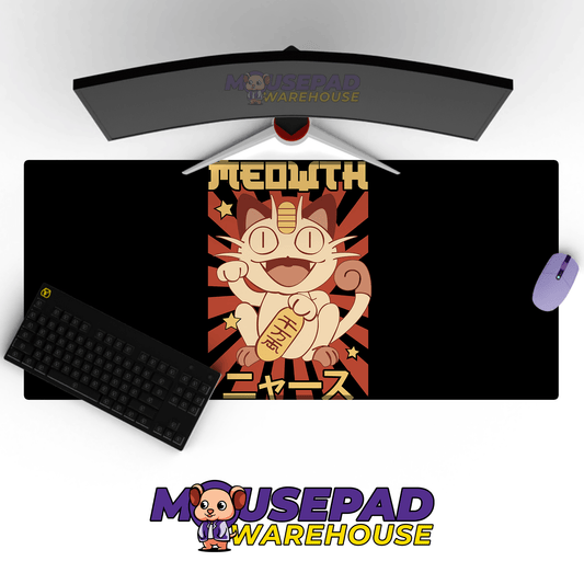 Meowth Pokemon Mousepad 420P56 - Mousepad Warehouse