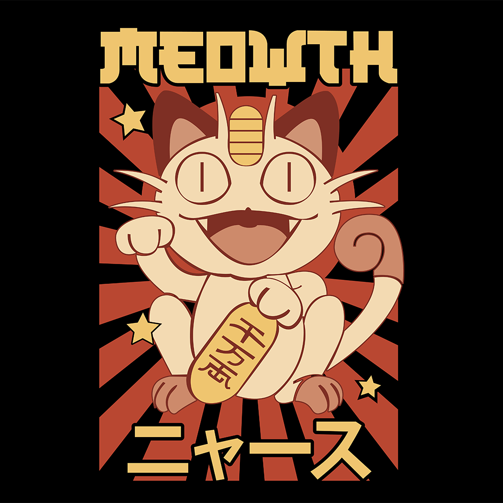 Meowth Pokemon Mousepad 420P56 - Mousepad Warehouse