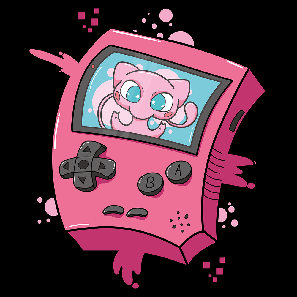 Mew Gameboy Pokemon Mousepad 420P31 - Mousepad Warehouse