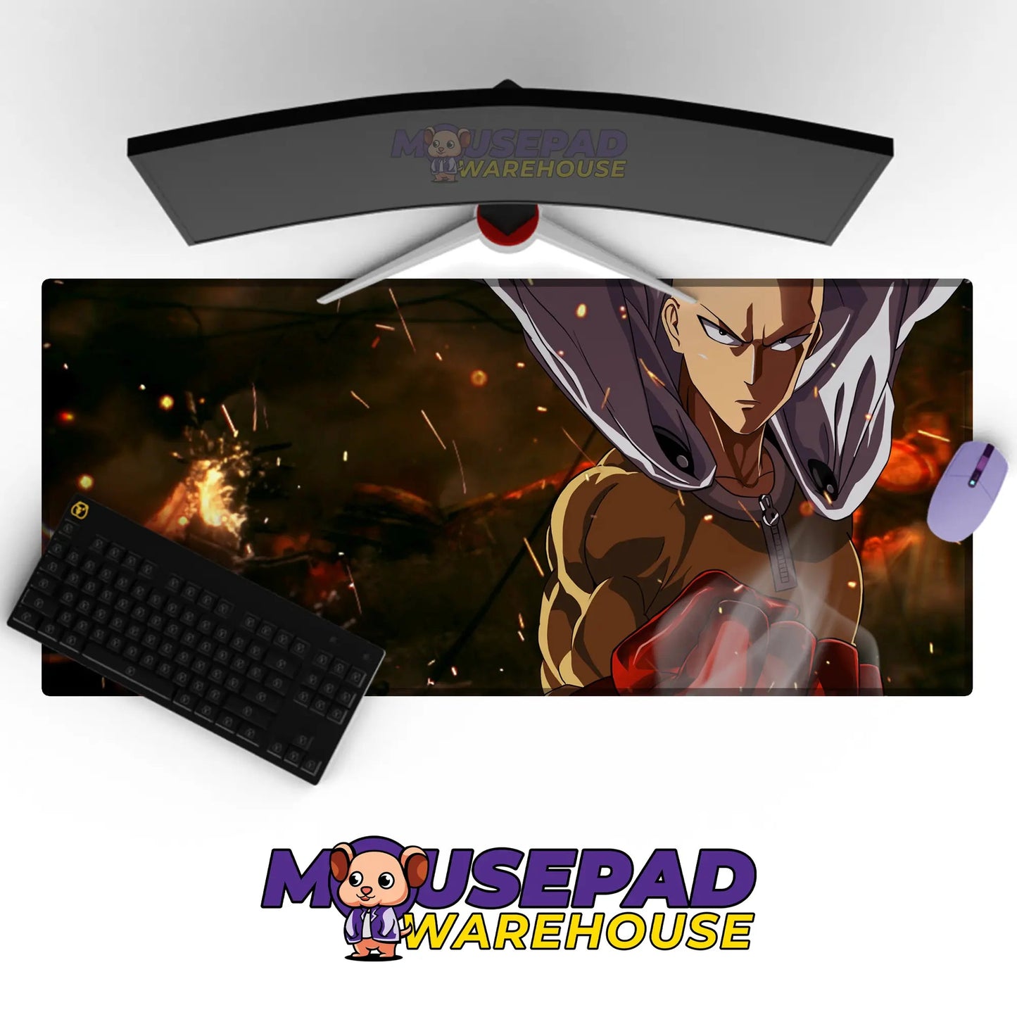 One Punch Man Anime Mousepad 666312 - Mousepad Warehouse