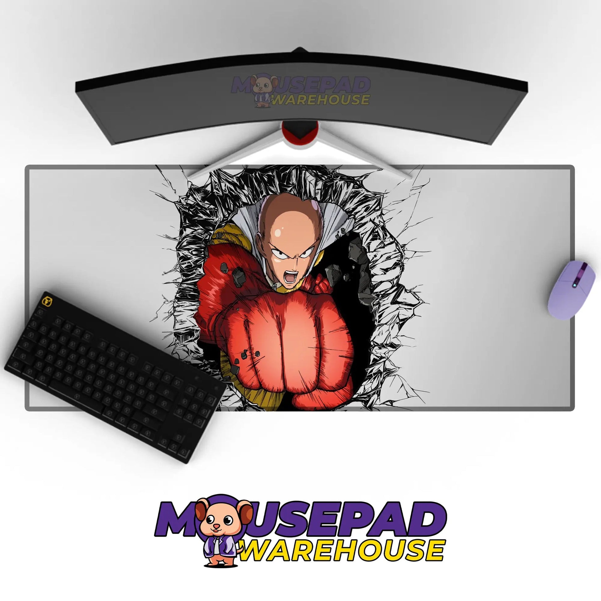 One Punch Man Anime Mousepad 689561 - Mousepad Warehouse