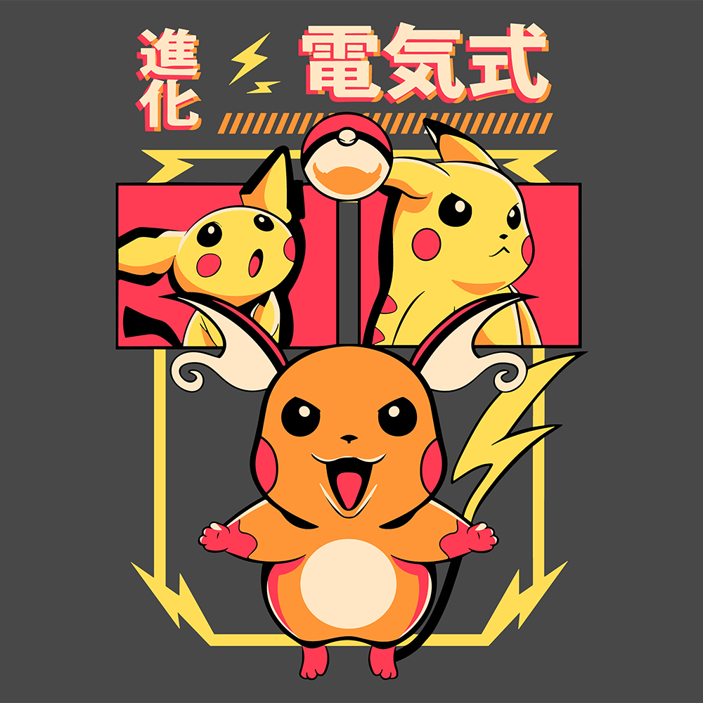 Pichu Pikachu Raichu Pokemon Mousepad 420P16 - Mousepad Warehouse