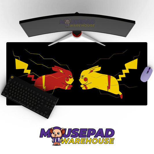 Pikachu Flash Pokemon Mousepad 420P38 - Mousepad Warehouse