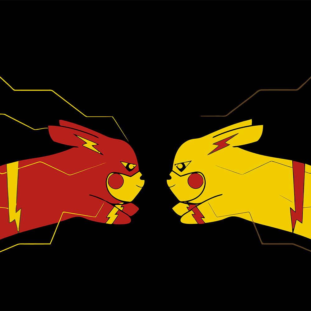 Pikachu Flash Pokemon Mousepad 420P38 - Mousepad Warehouse