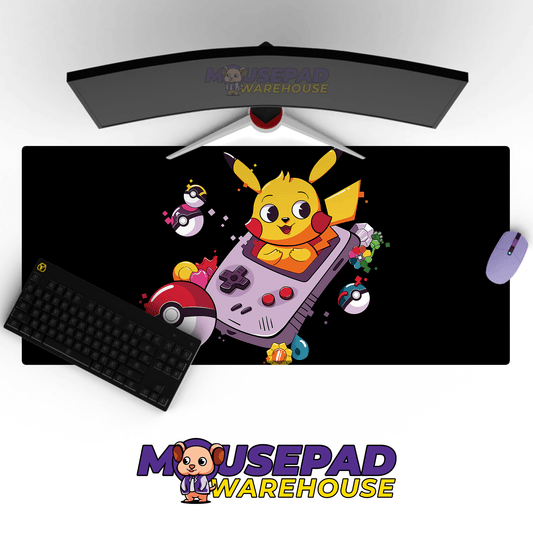 Pikachu Gameboy Pokemon Mousepad 420P34 - Mousepad Warehouse
