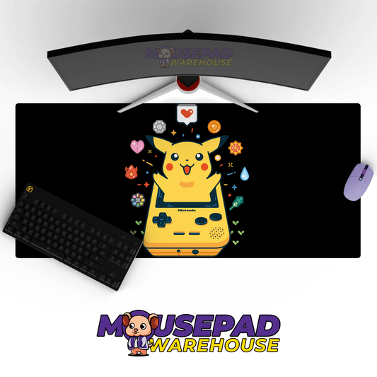 Pikachu Gameboy Pokemon Mousepad 420P46 - Mousepad Warehouse