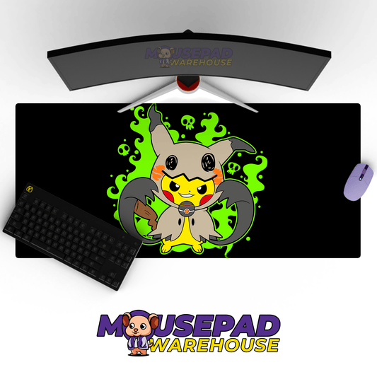 Pikachu Mimikyu Halloween Pokemon Mousepad 420P25 - Mousepad Warehouse