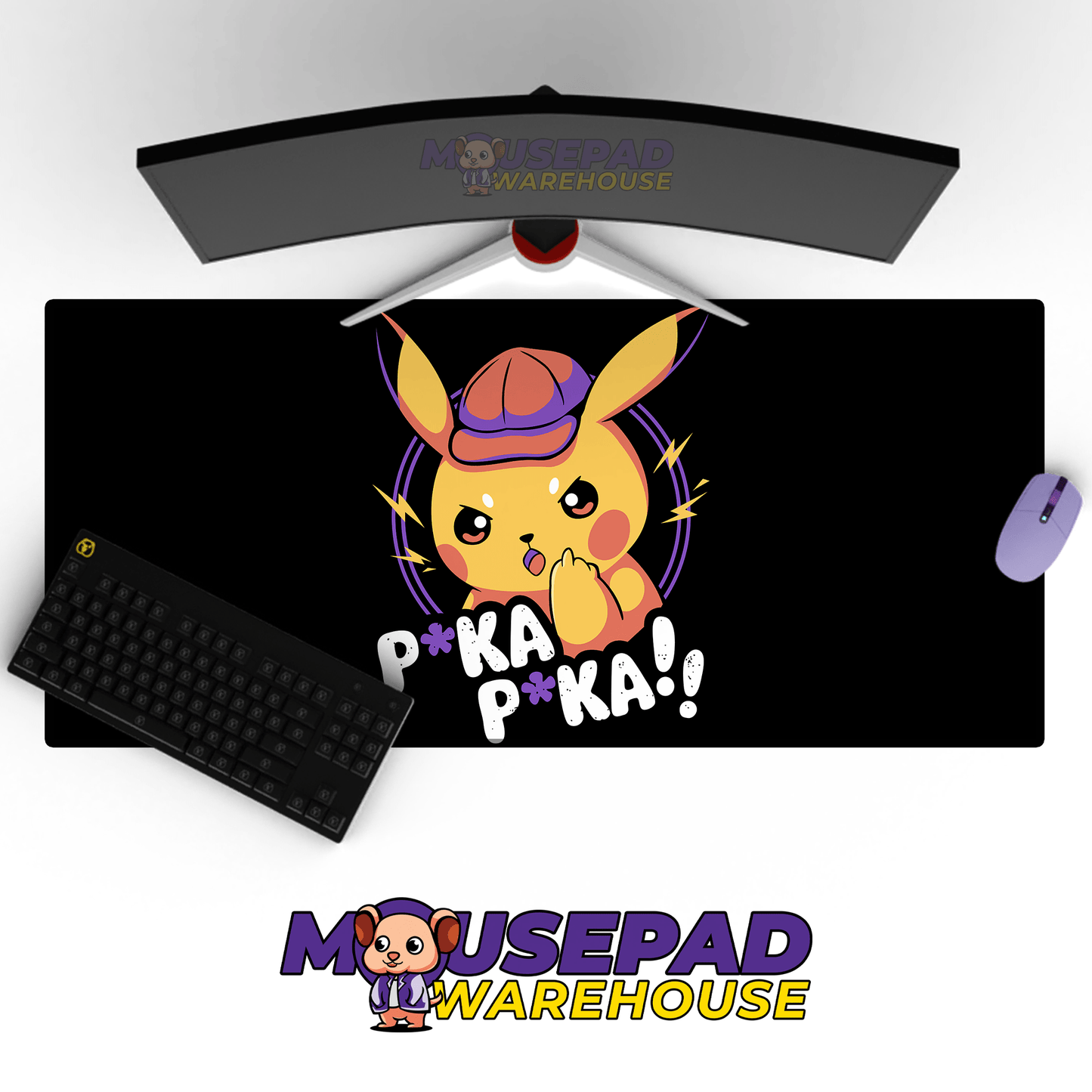 Pikachu Pokemon Mousepad 420P18 - Mousepad Warehouse