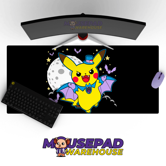 Pikachu Zubat Halloween Pokemon Mousepad 420P22 - Mousepad Warehouse