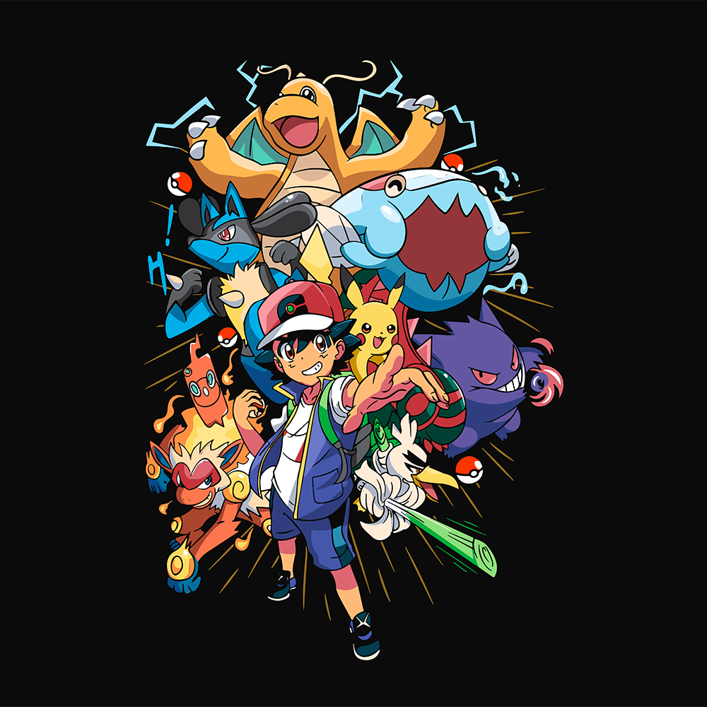 Pokemon Group Mousepad 4206 - Mousepad Warehouse