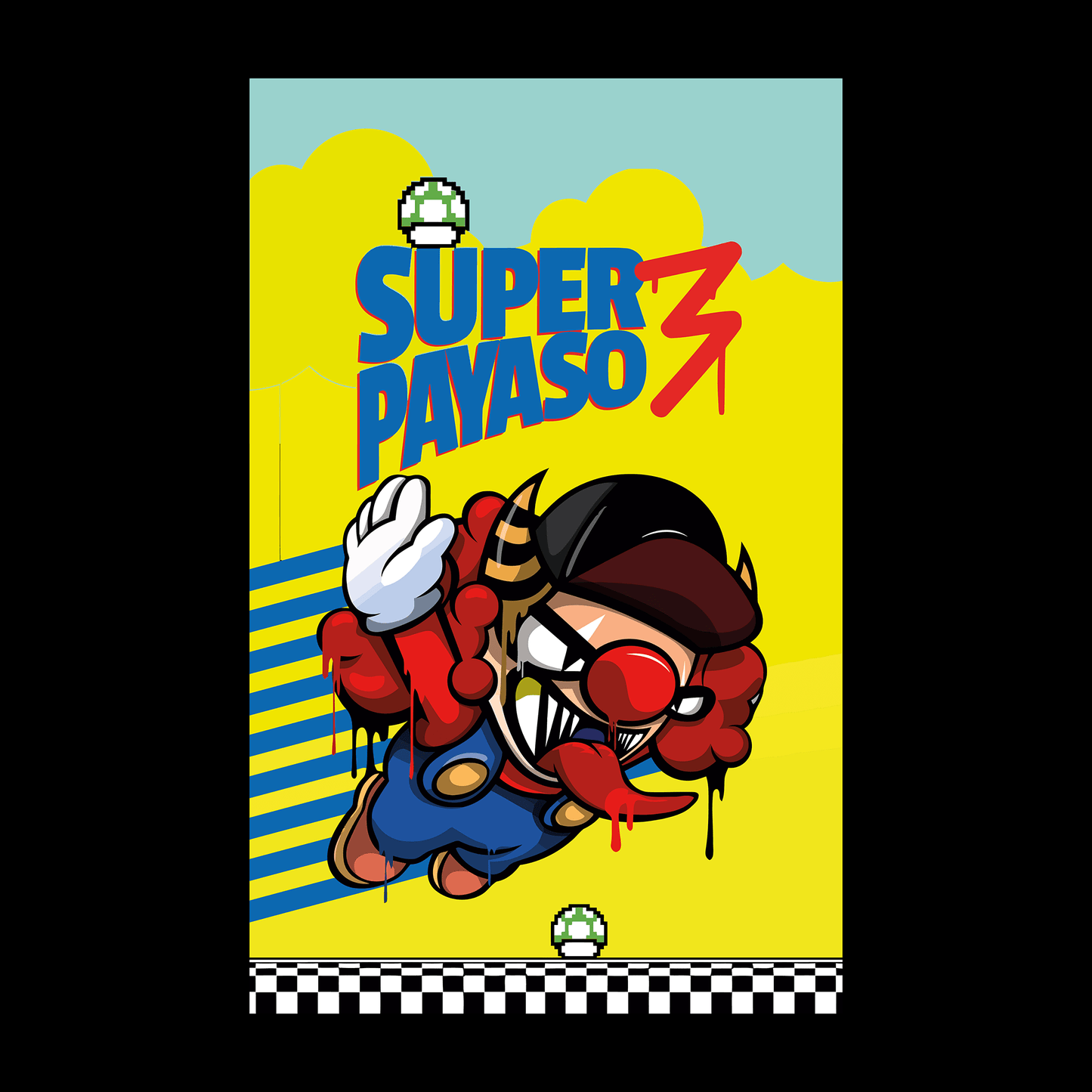 Super Mario Game Mousepad RG62 - Mousepad Warehouse