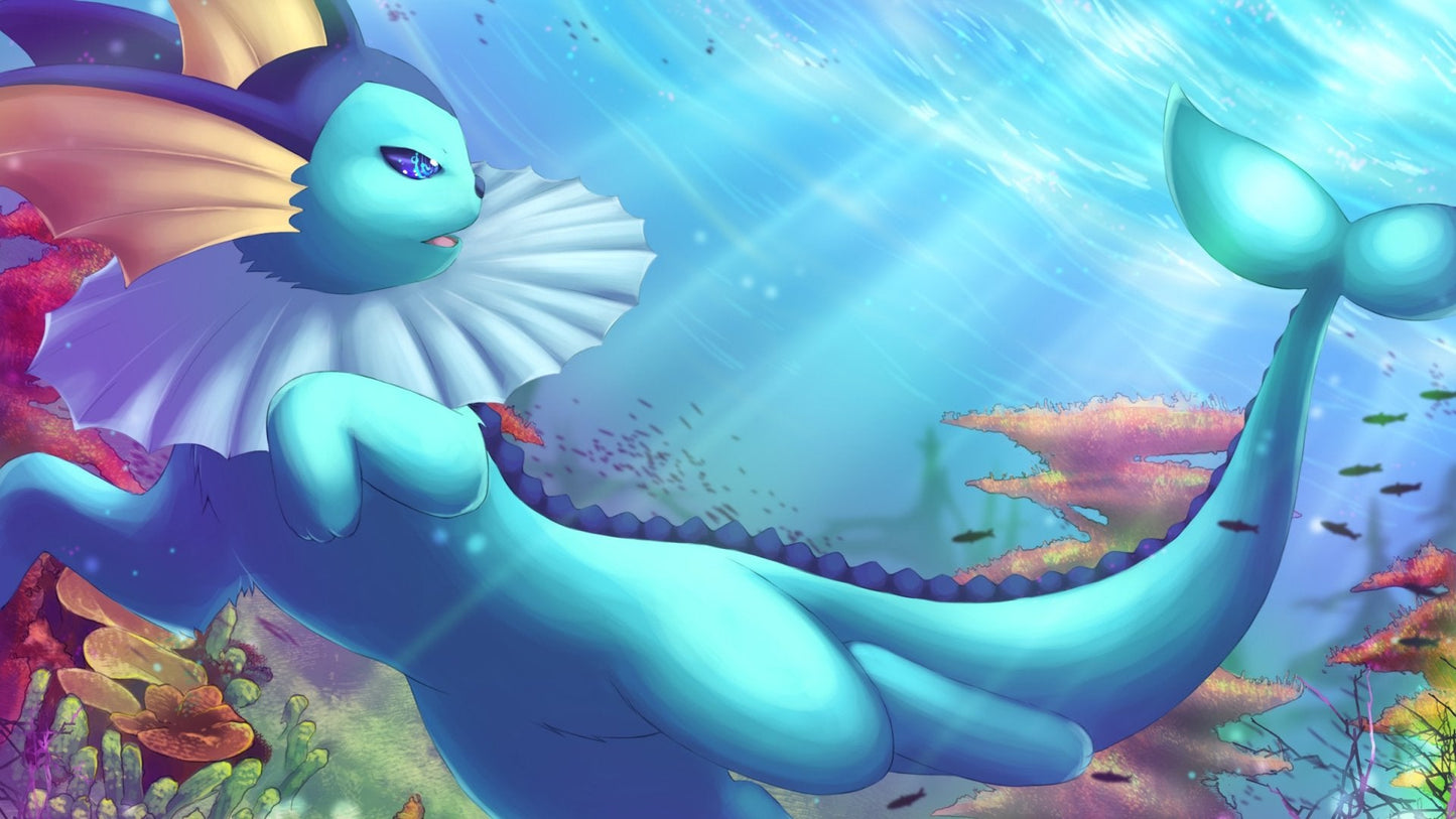 Vaporeon Pokemon TV Show Mousepad 81345 - Mousepad Warehouse