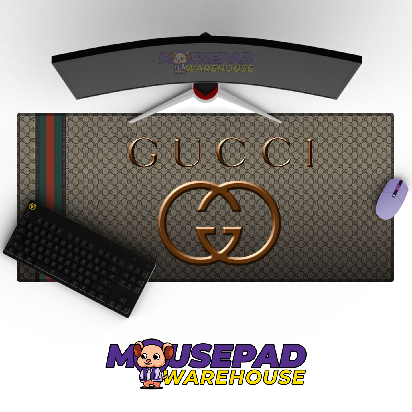 Gucci Brand Imagery Mousepad 1019664 MousepadWarehouse.com