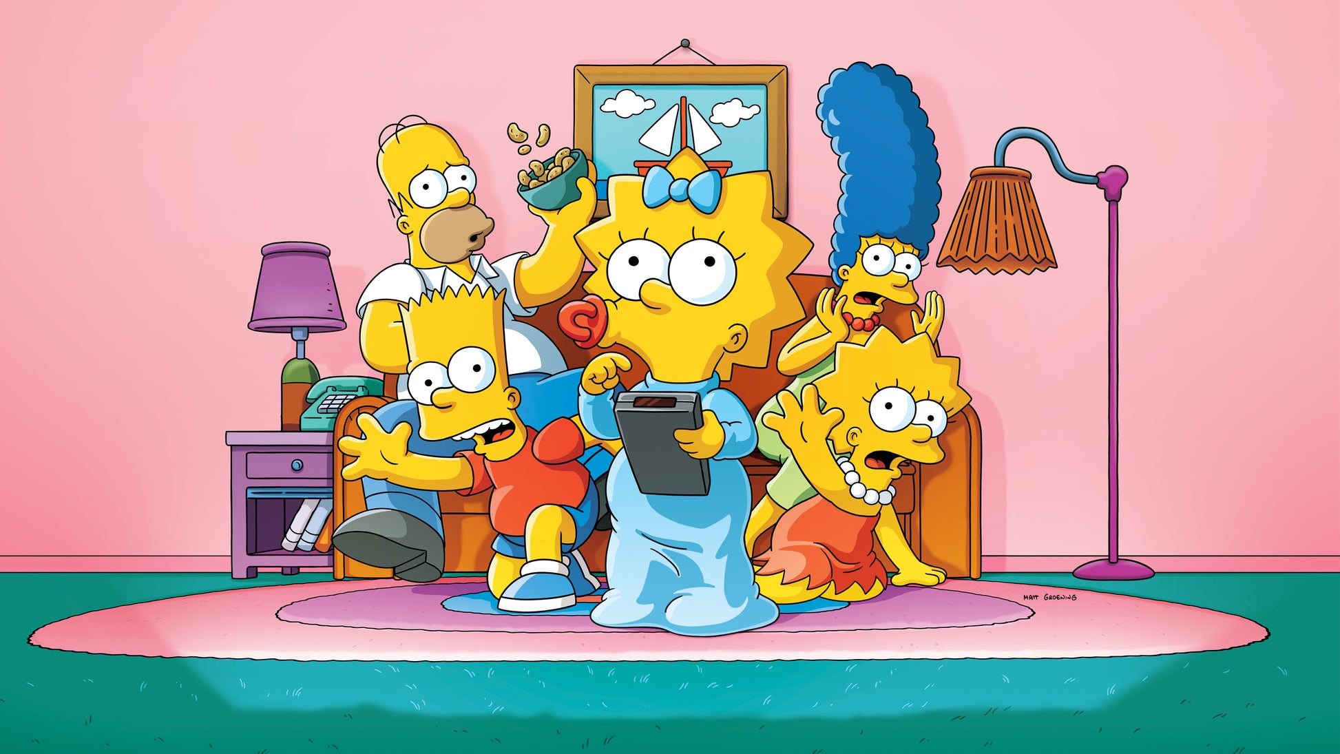 The Simpsons TV Show Mousepad 1099806 MousepadWarehouse.com