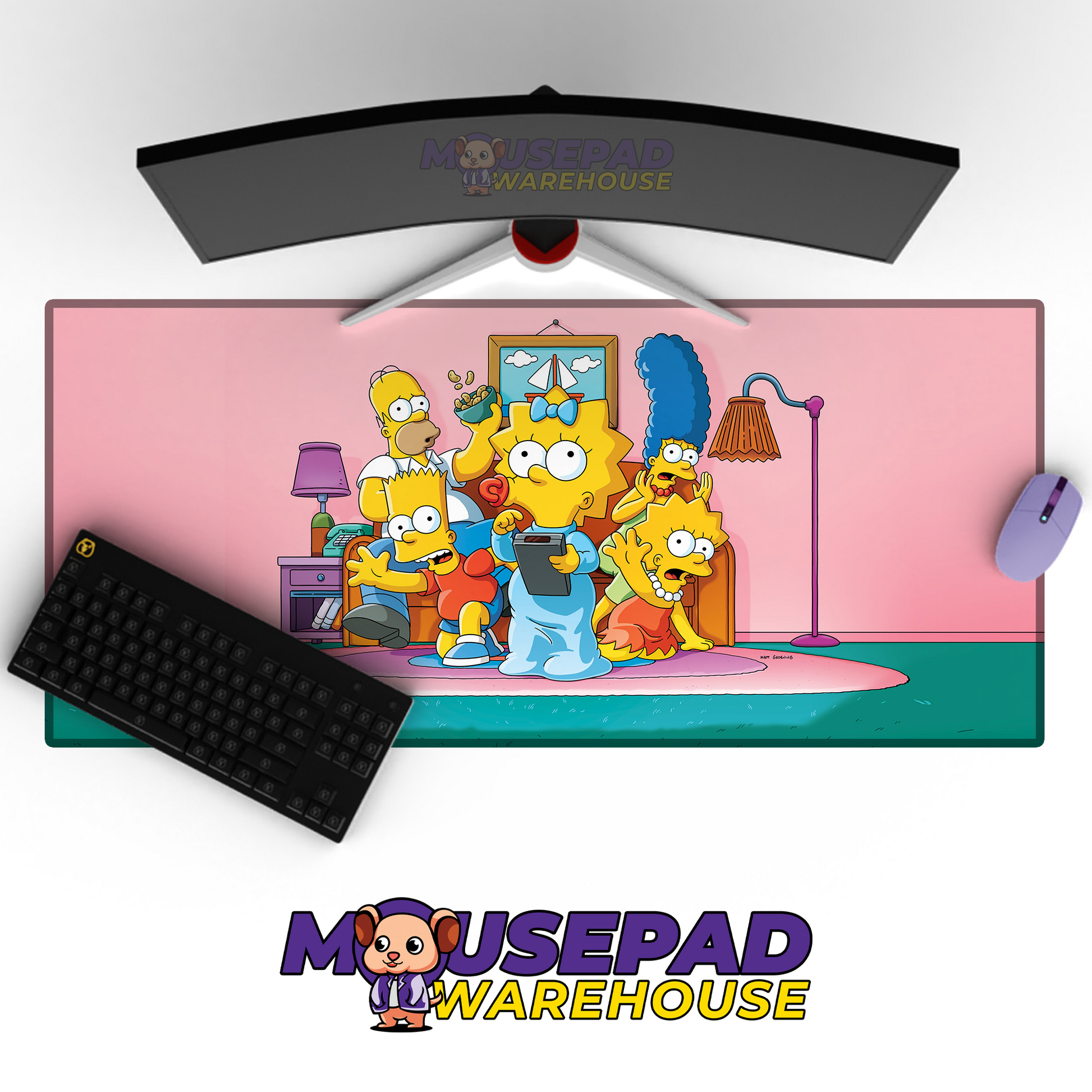 The Simpsons TV Show Mousepad 1099806 MousepadWarehouse.com