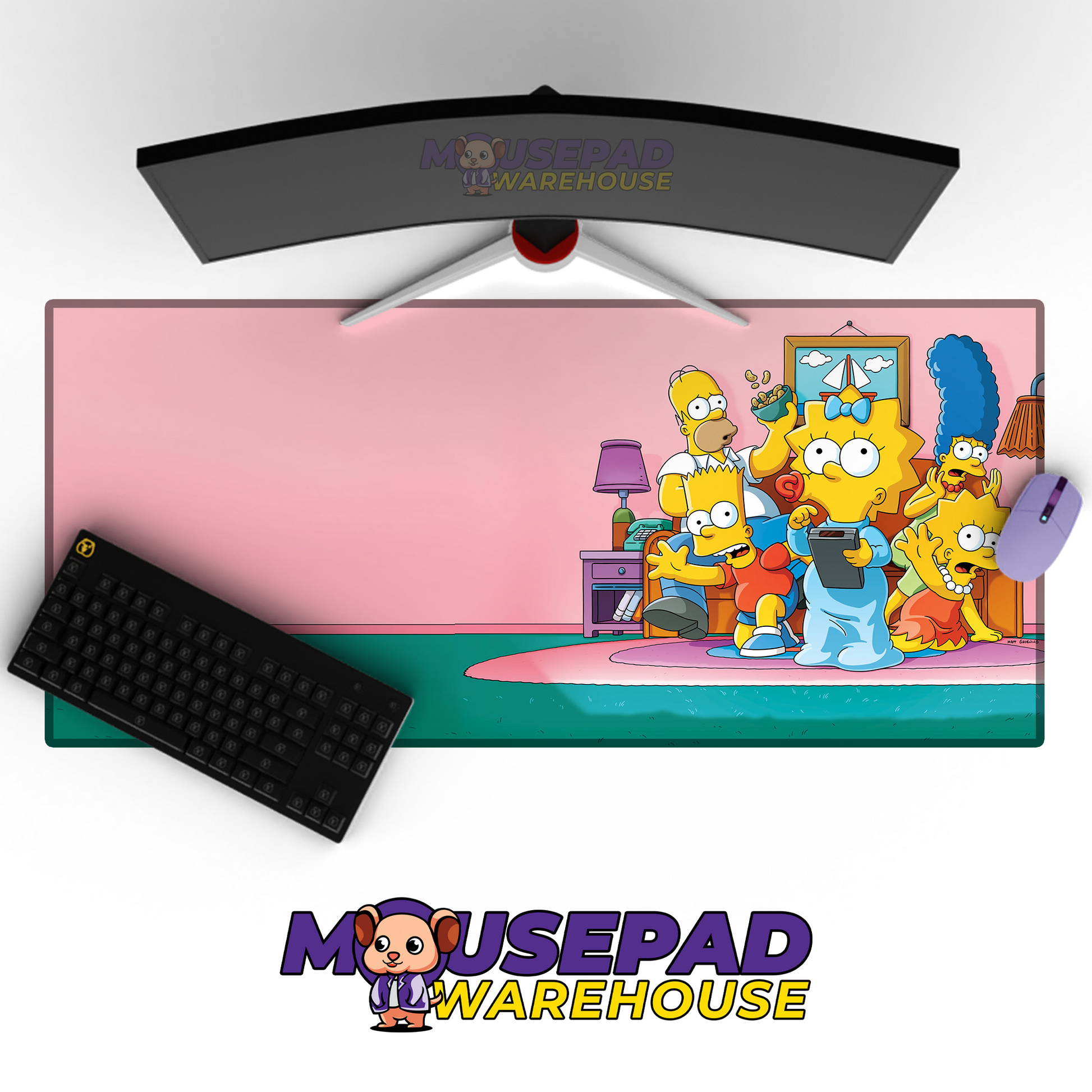 The Simpsons TV Show Mousepad 1099807 MousepadWarehouse.com