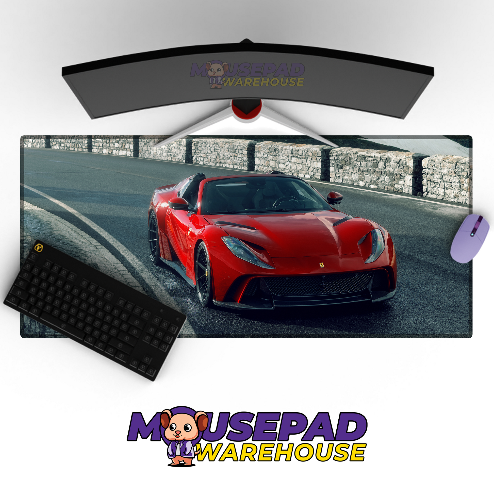 Ferrari 812 GTS Car Mousepad 1162883 MousepadWarehouse.com