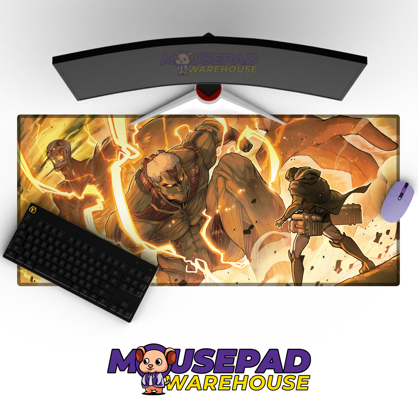 Attack on Titan Anime Mousepad 1206570 MousepadWarehouse.com