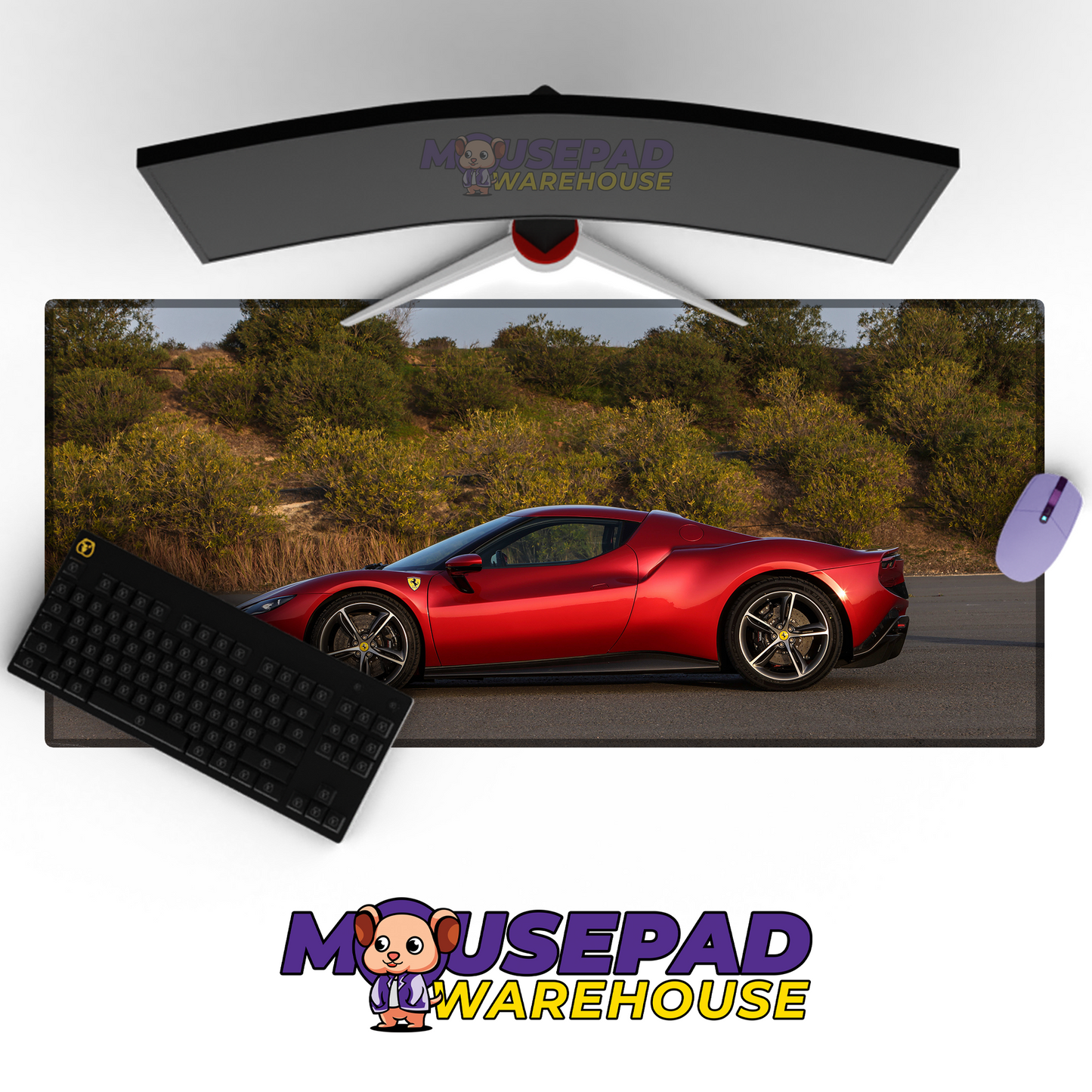 Ferrari 296 GTB Car Mousepad 1218317